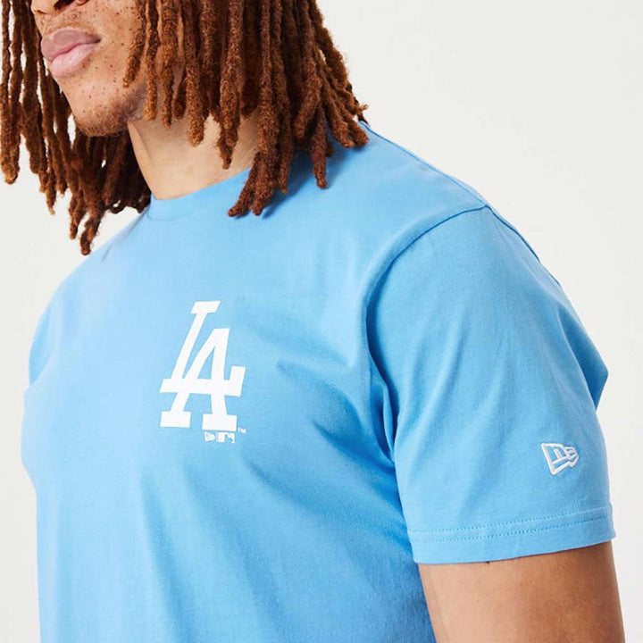 New Era League Essential LC tee LA Dodgers pastel blue - Shop-Tetuan