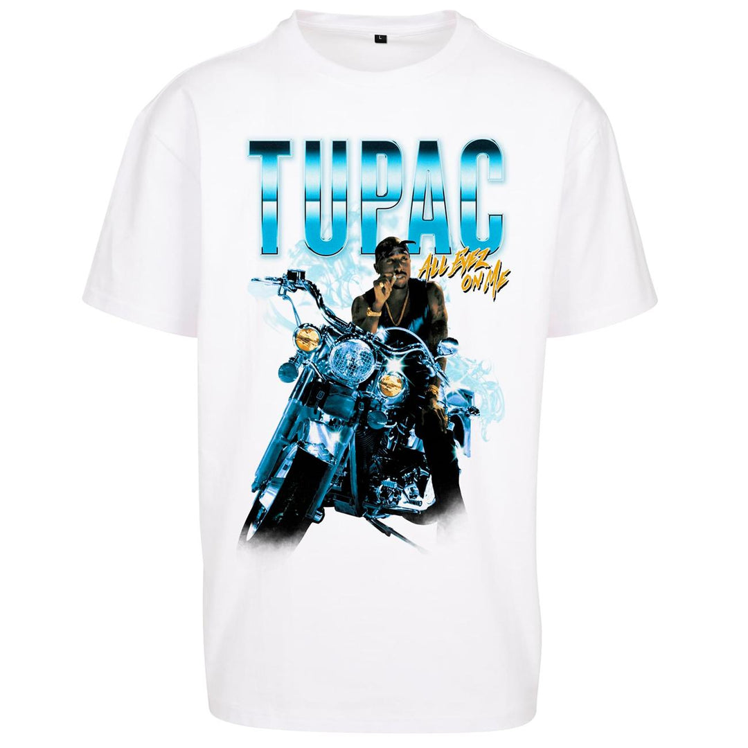 Mister Tupac All Eyez On Me Anniversary Oversize Tee white - Shop-Tetuan