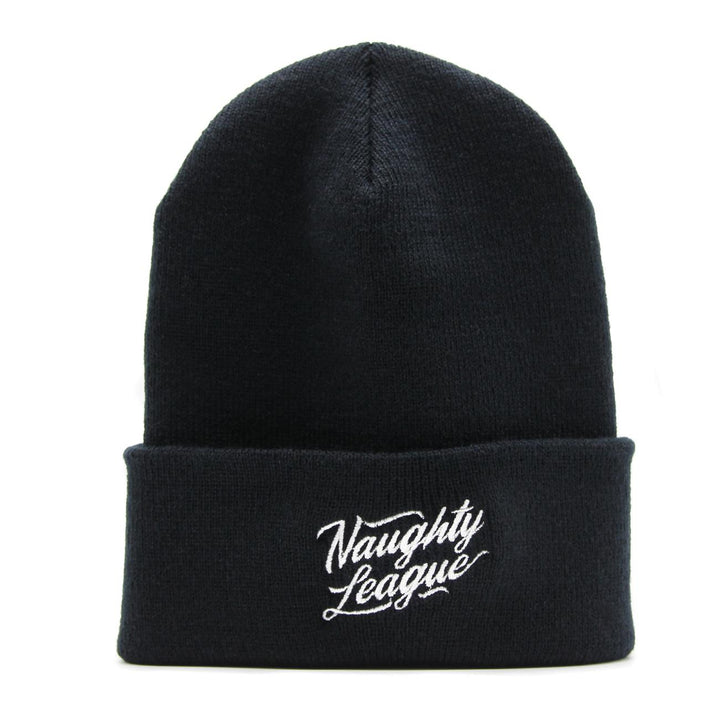 Naughty League Branded Cuff Beanie black - Shop-Tetuan