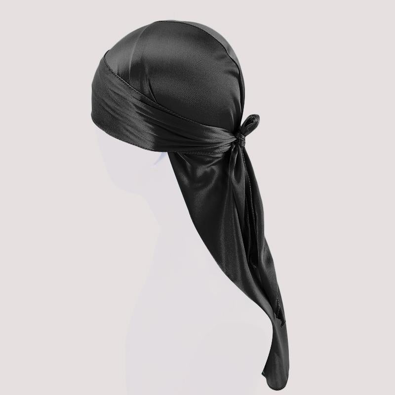 Silky Satin Du-Rag black - Shop-Tetuan