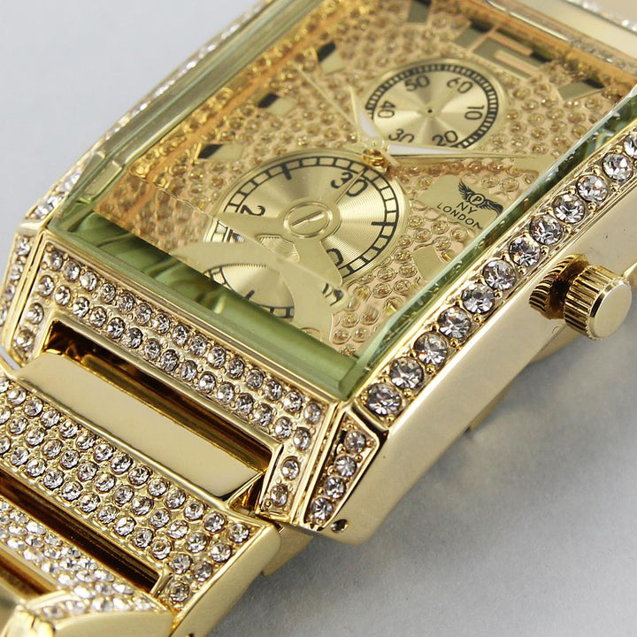 NY London Rectangular Watch gold - Shop-Tetuan