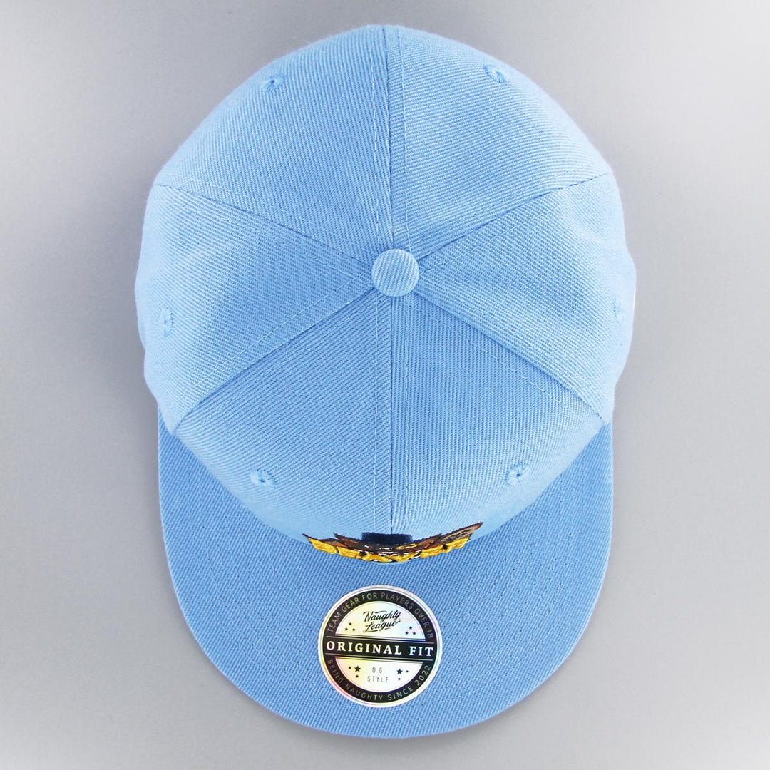 Naughty League Boston Beaver Hunters Fitted baby blue - Shop-Tetuan