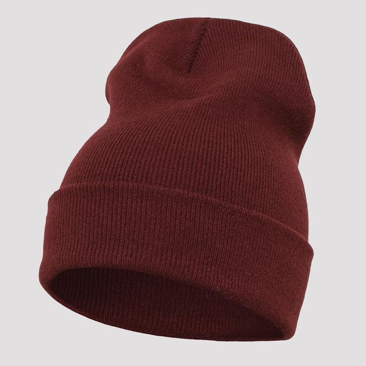 Yupoong heavyweight long beanie maroon - Shop-Tetuan