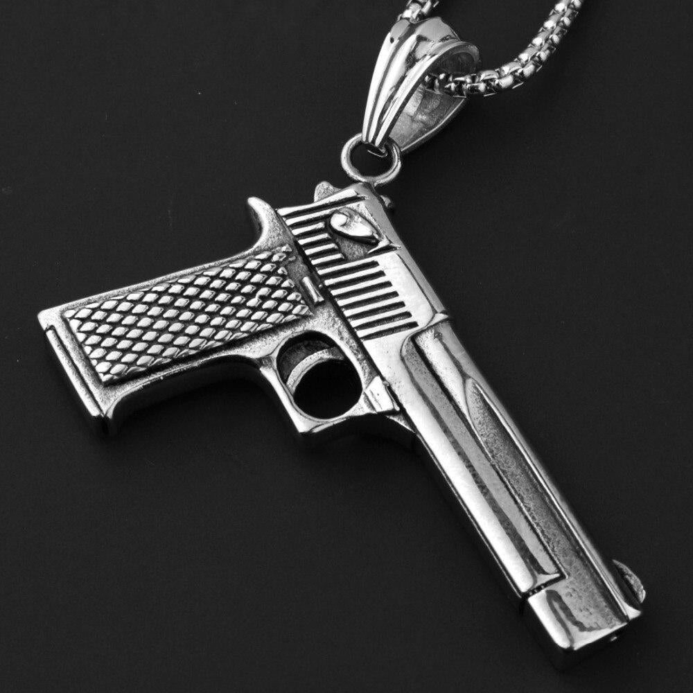 Handgun Necklace steel - Shop-Tetuan