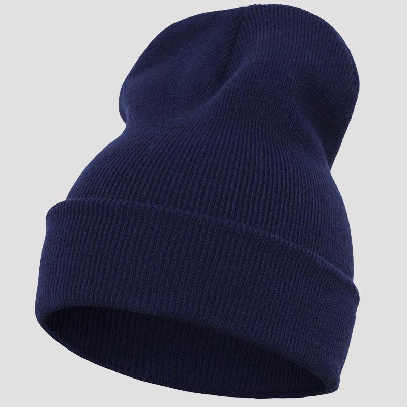 Yupoong heavyweight long beanie navy - Shop-Tetuan