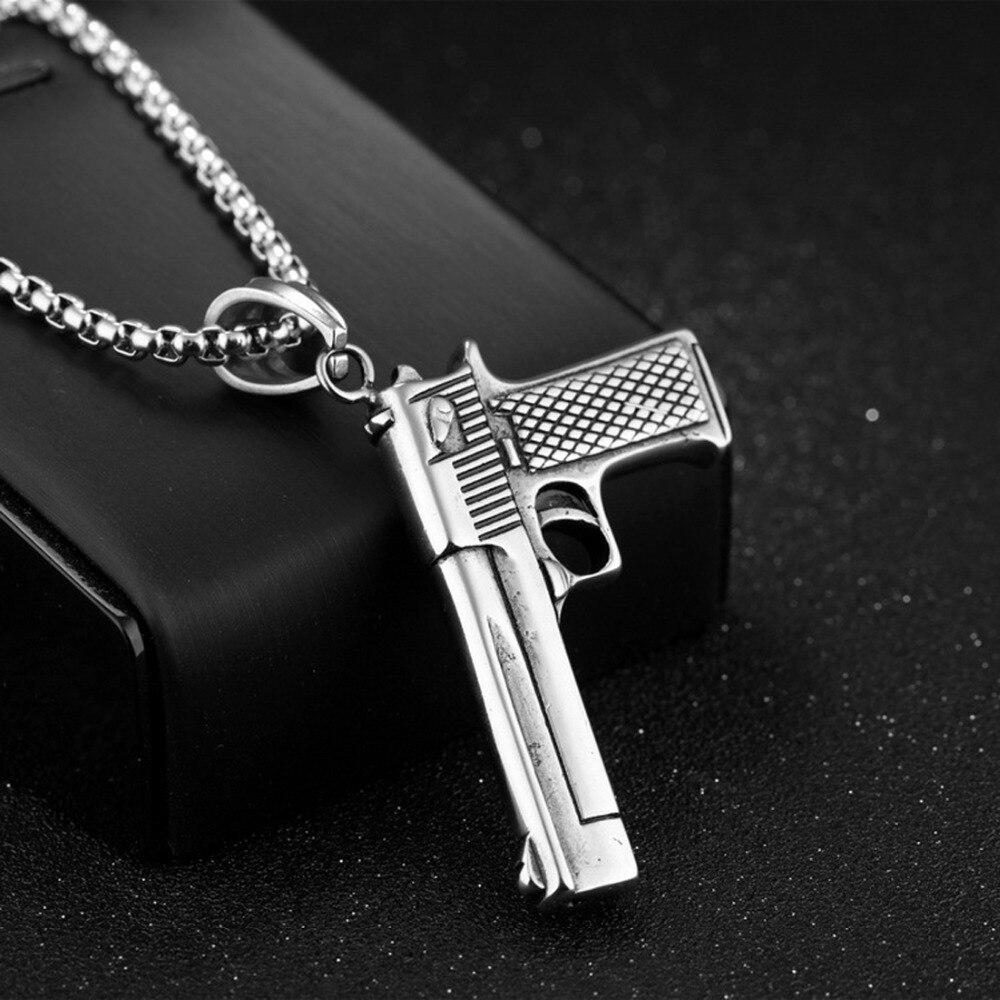 Handgun Necklace steel - Shop-Tetuan