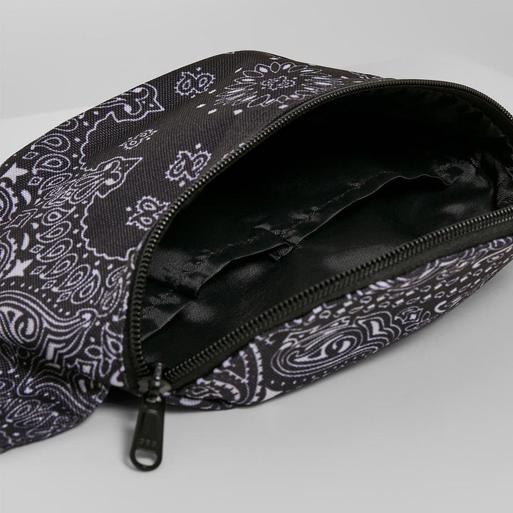 Urban Classics Bandana Print Hip bag black - Shop-Tetuan