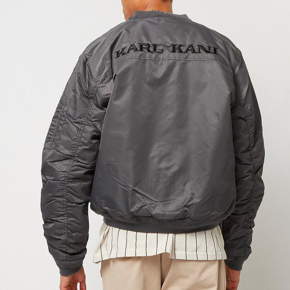 Karl Kani Chest Retro Bomber jacket anthracite - Shop-Tetuan