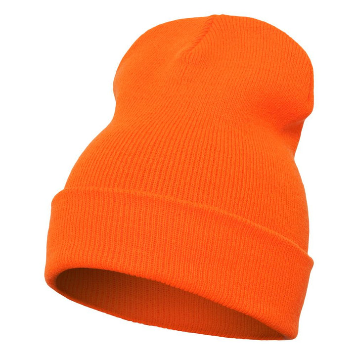 Yupoong heavyweight long beanie blaze orange - Shop-Tetuan