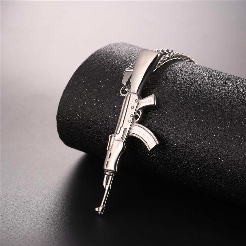 AK-47 Rifle Necklace steel - Shop-Tetuan