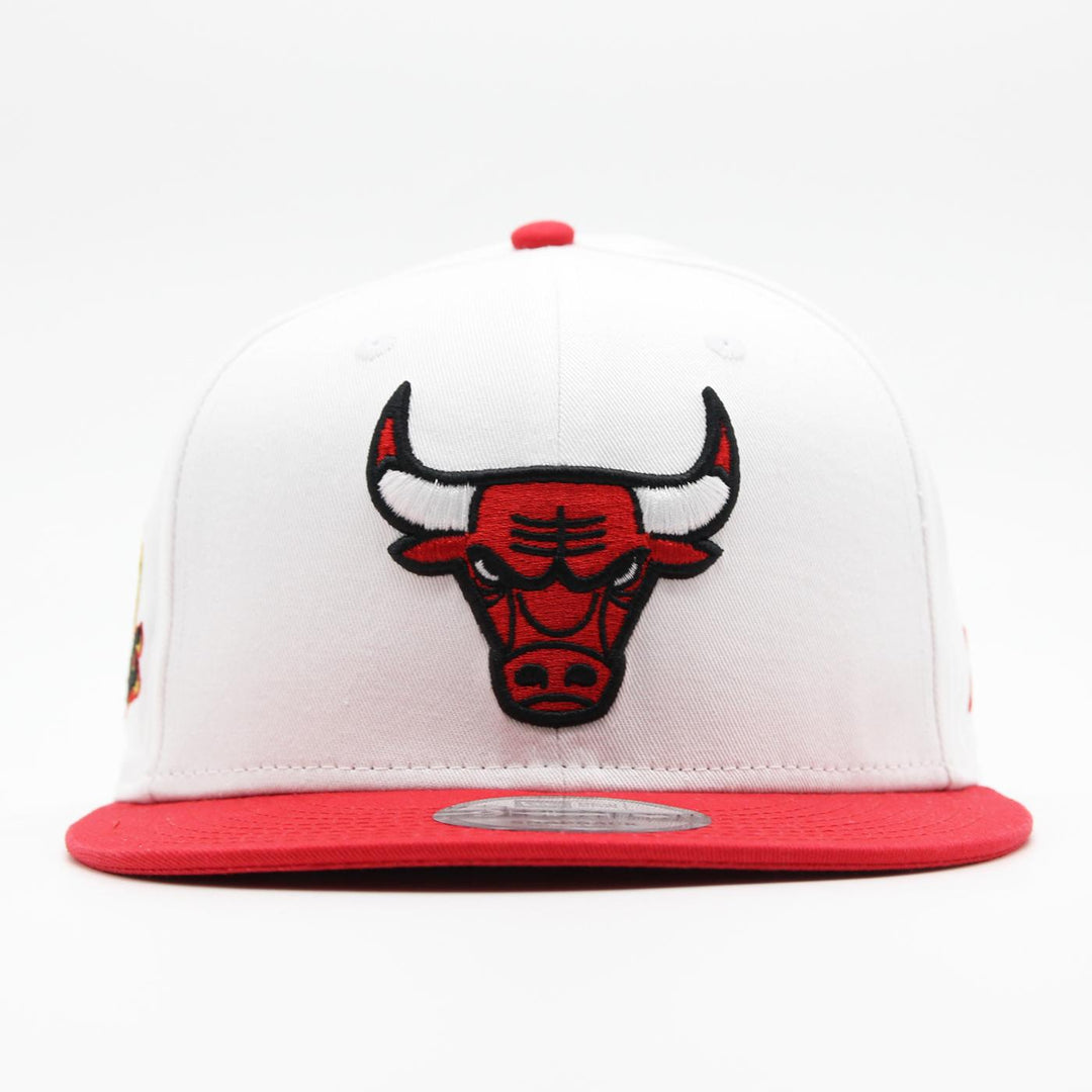 New Era Crown Patches white 9Fifty C Bulls white/red - Shop-Tetuan