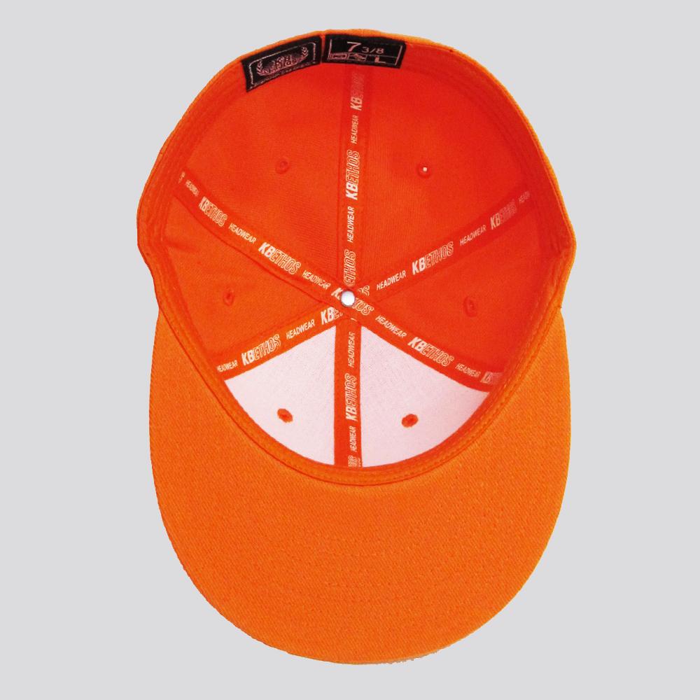 KB Ethos Plain Fitted cap orange - Shop-Tetuan