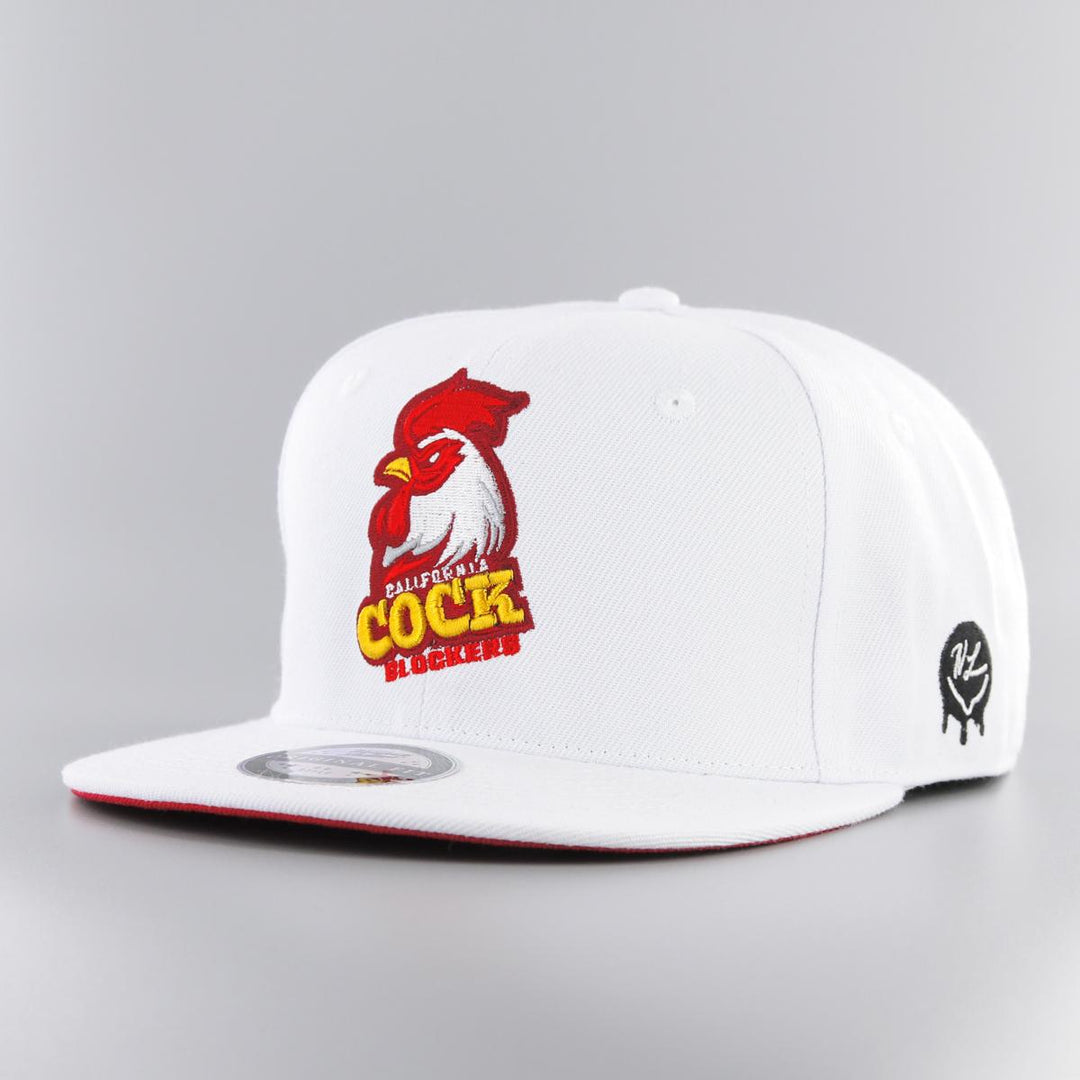 Naughty League California Cock Blocks snapback white - Shop-Tetuan