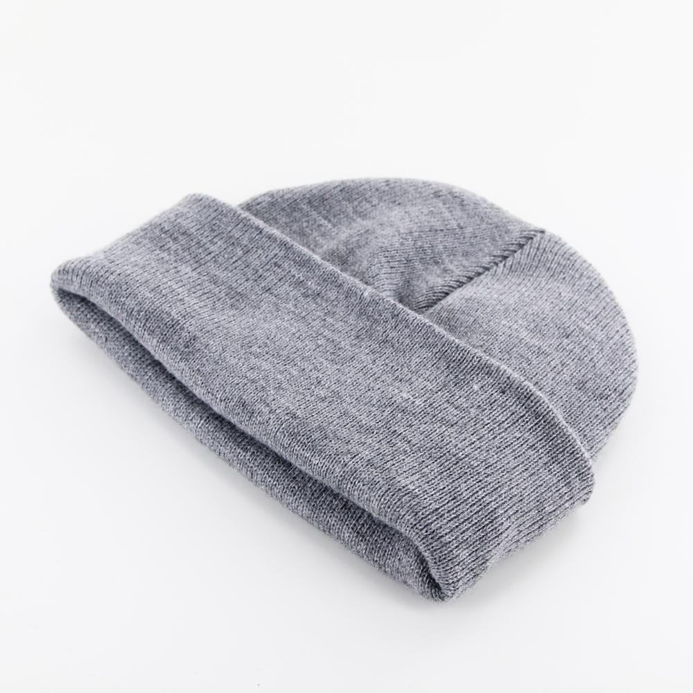 Yupoong heavyweight beanie heather grey - Shop-Tetuan