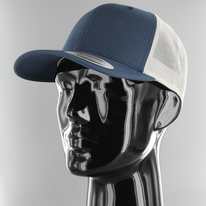 The Classics Yupoong Retro trucker 2-tone cap navy/silver - Shop-Tetuan