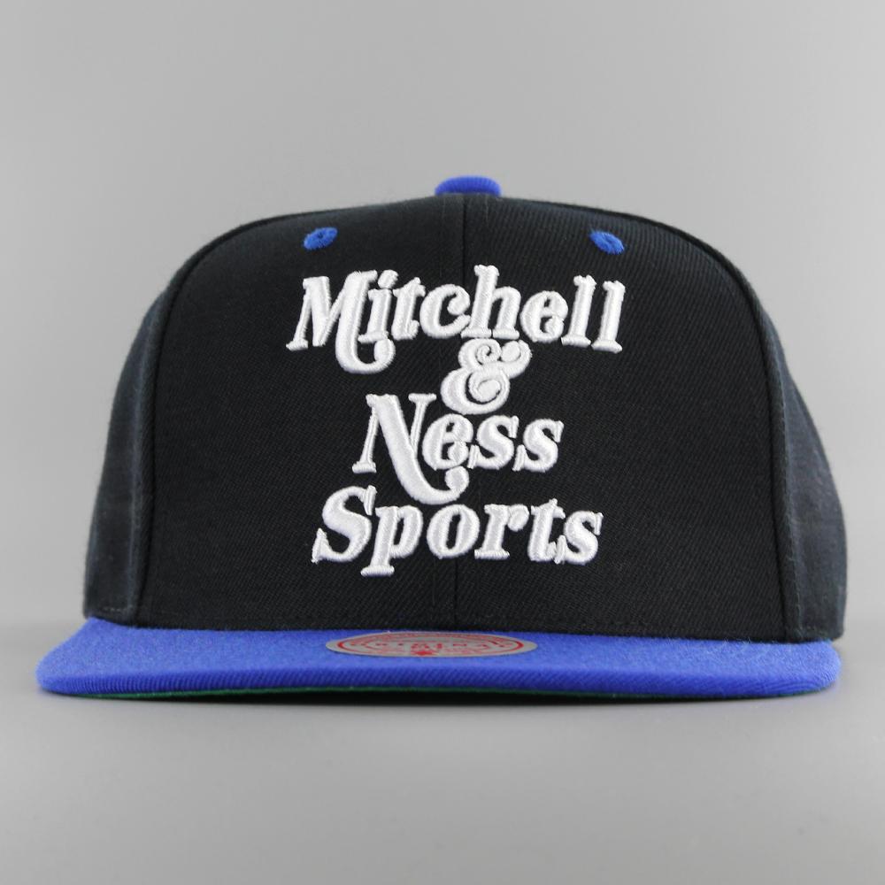 Mitchell & Ness Two Tone Retro snapback black/royal - Shop-Tetuan