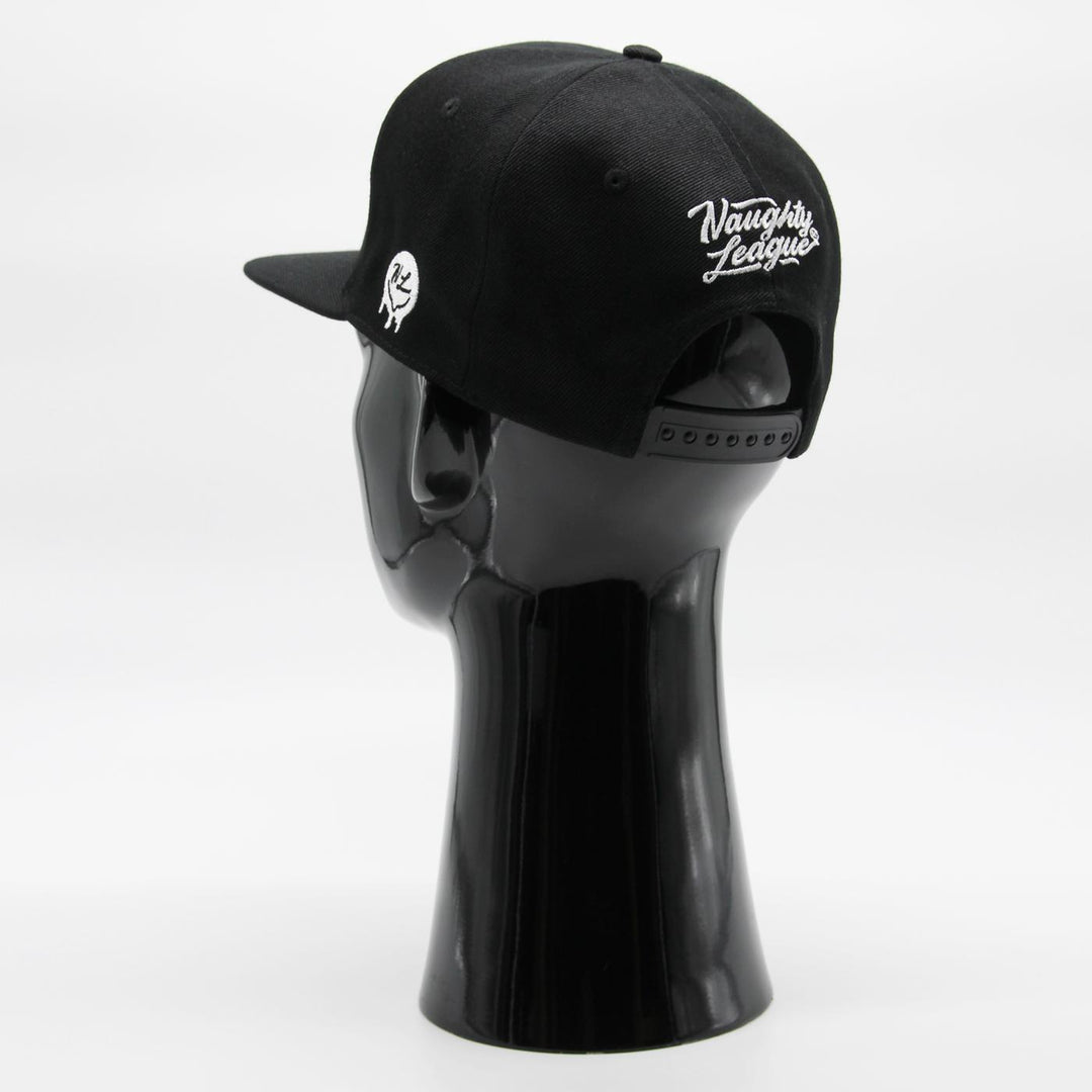 Naughty League Icon Basic Snapback black/white - Shop-Tetuan