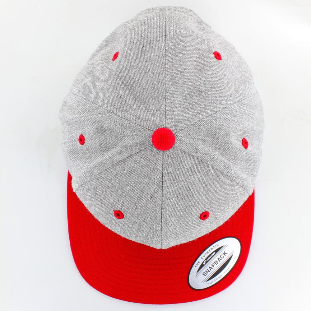 The Classics Yupoong snapback heather/red - Shop-Tetuan