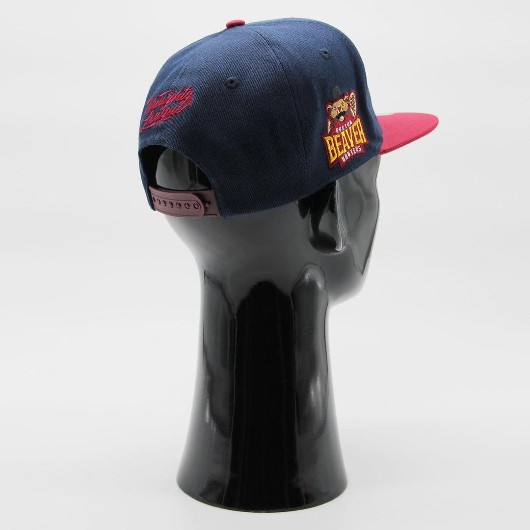 Naughty League Boston Beaver Hunters Letter Logo snapback navy/mar - Shop-Tetuan