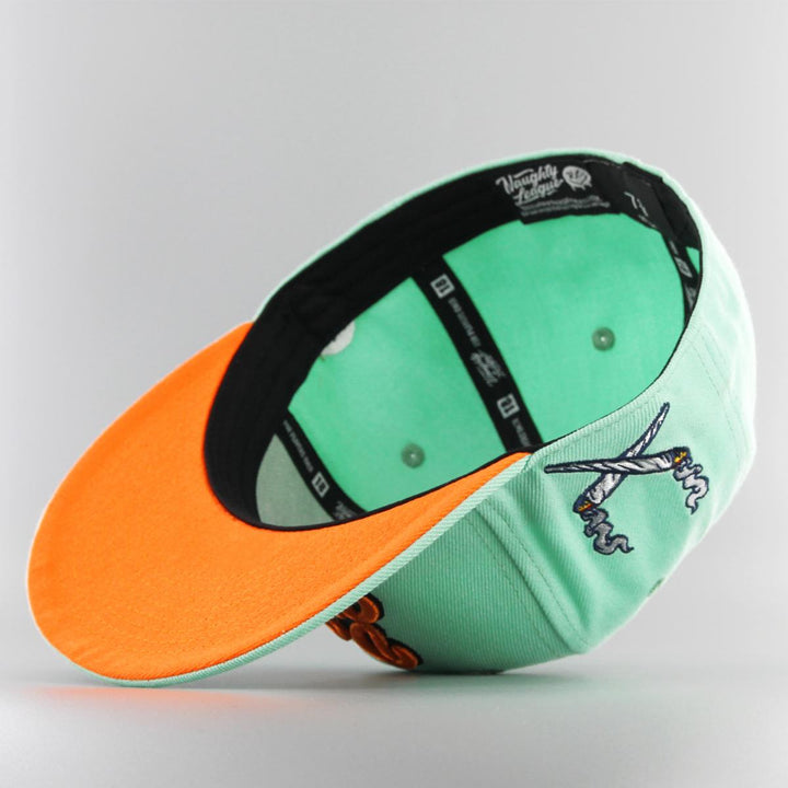 Naughty League Los Angeles Dope Heads fitted aqua - Shop-Tetuan