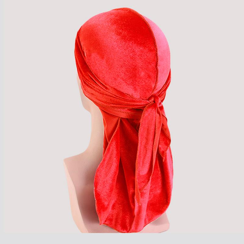 Luxury Velvet Du-Rag red - Shop-Tetuan