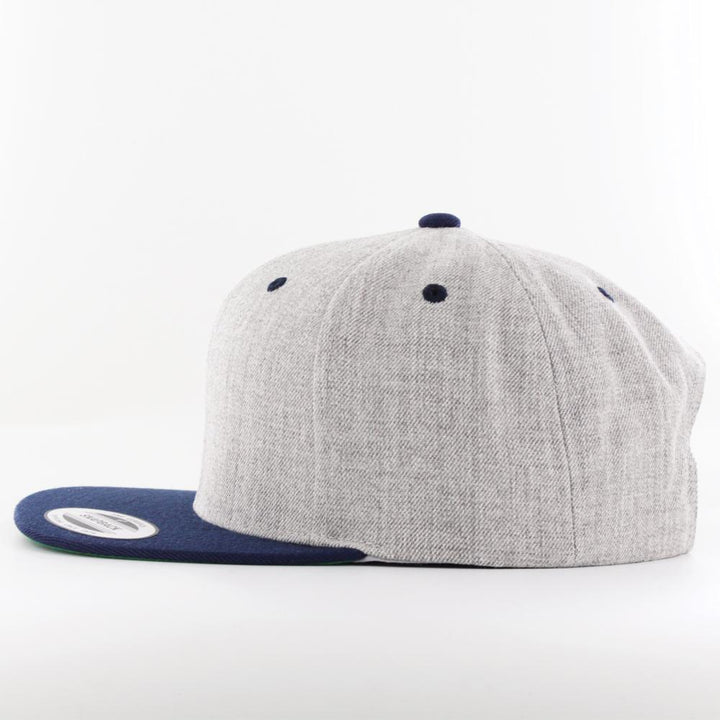 The Classics Yupoong snapback heather/navy - Shop-Tetuan