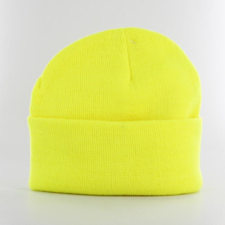 Beanie Basic Flap neon yellow - Shop-Tetuan