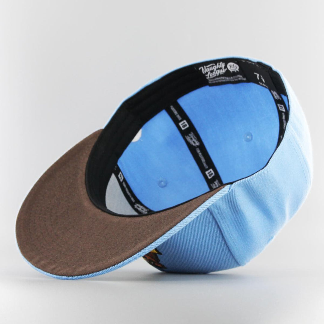 Naughty League Boston Beaver Hunters Fitted baby blue - Shop-Tetuan