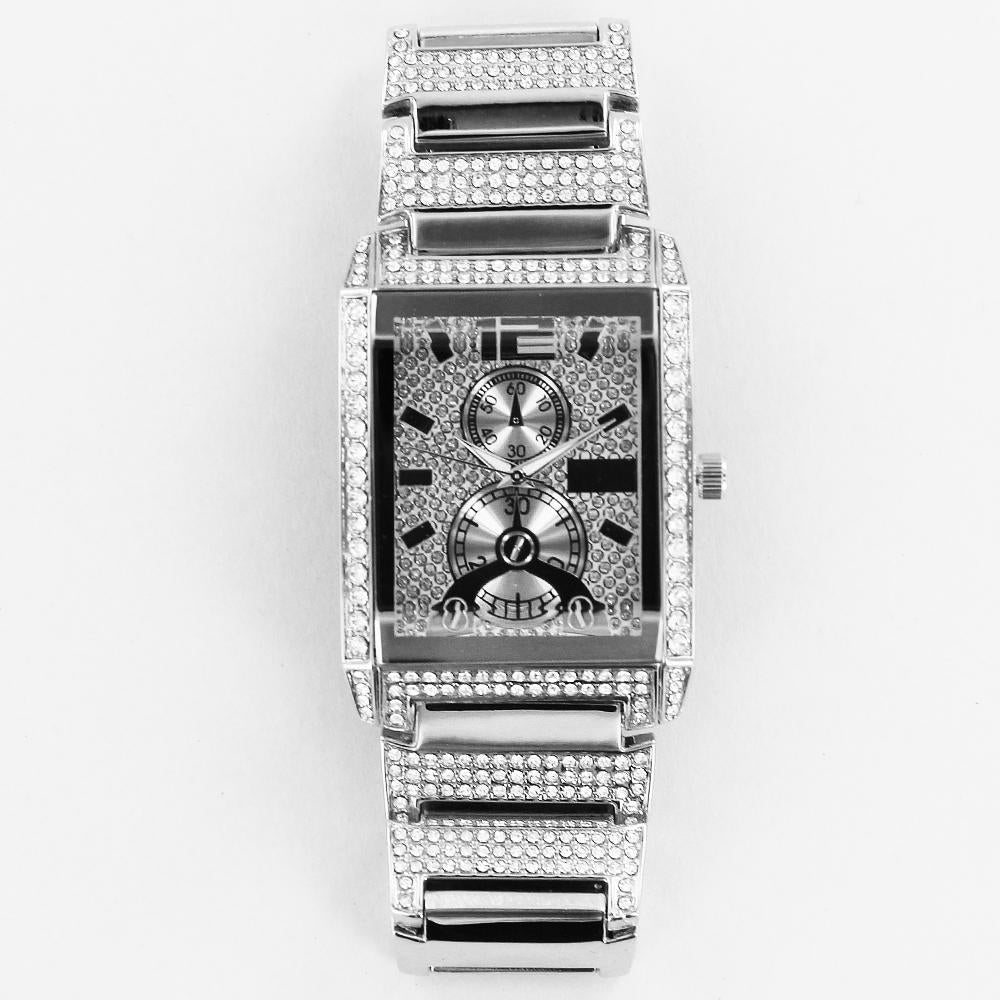 NY London Rectangular Watch silver - Shop-Tetuan