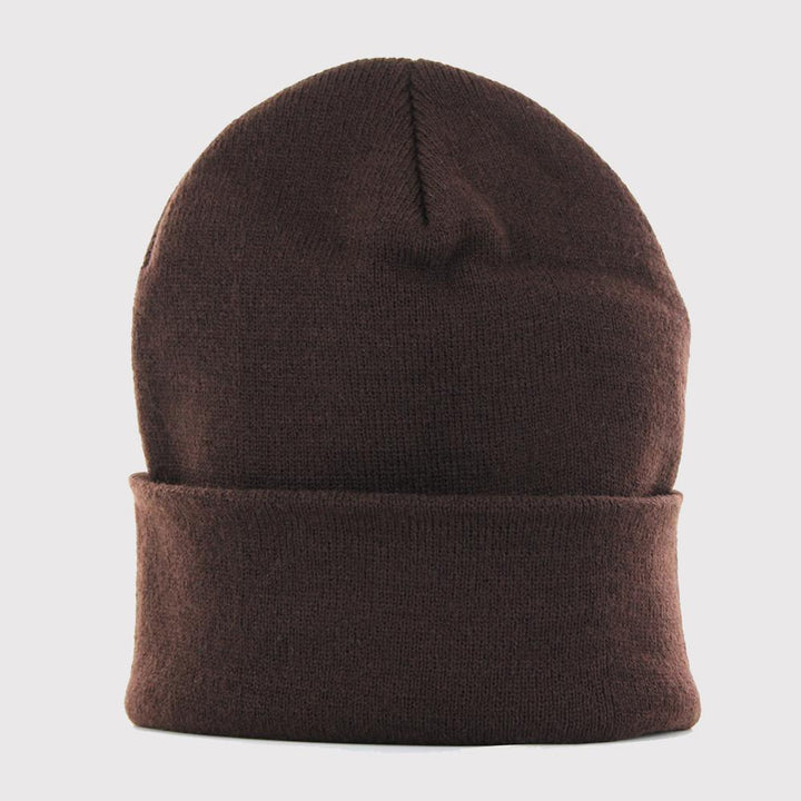 Yupoong heavyweight long beanie brown - Shop-Tetuan