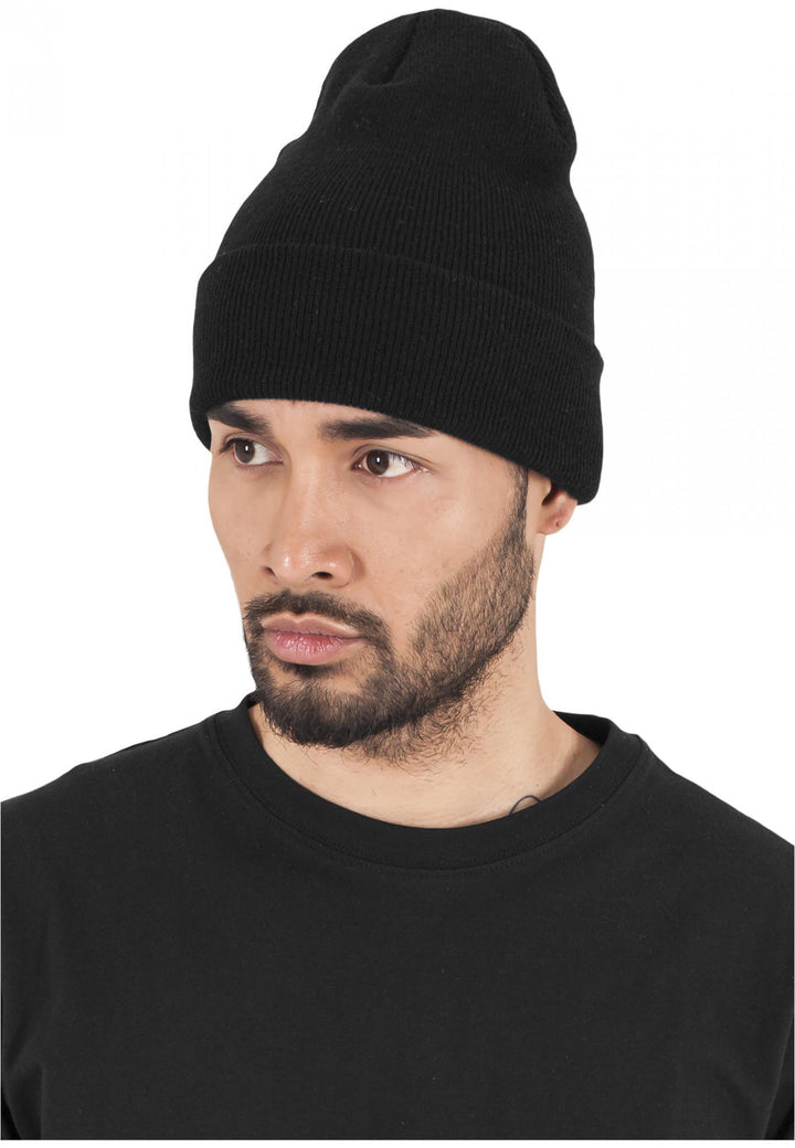 Yupoong heavyweight long beanie black - Shop-Tetuan