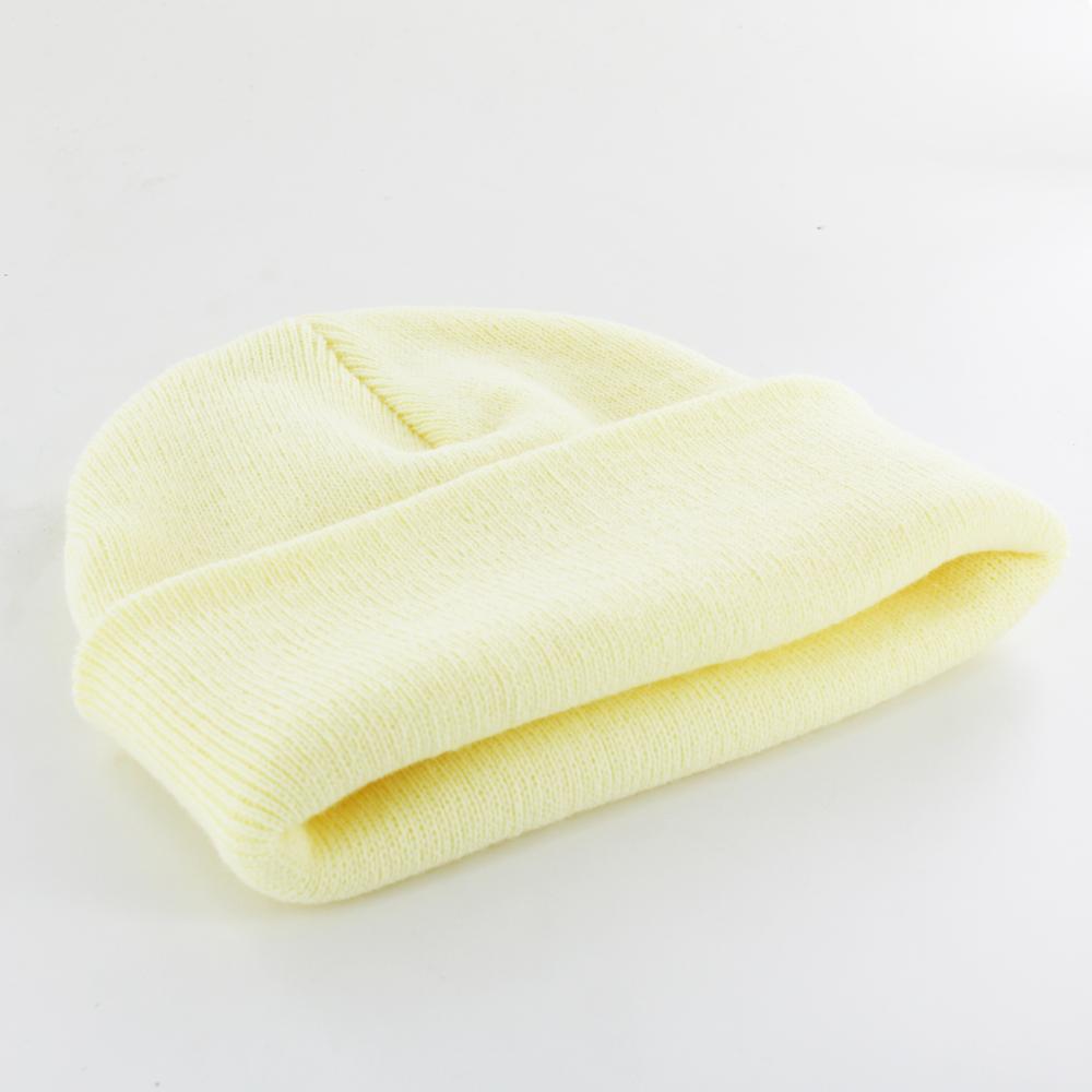 Yupoong heavyweight beanie powder yellow - Shop-Tetuan