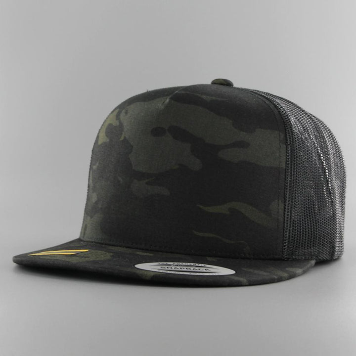 The Classics Yupoong Multicam Trucker Cap black - Shop-Tetuan